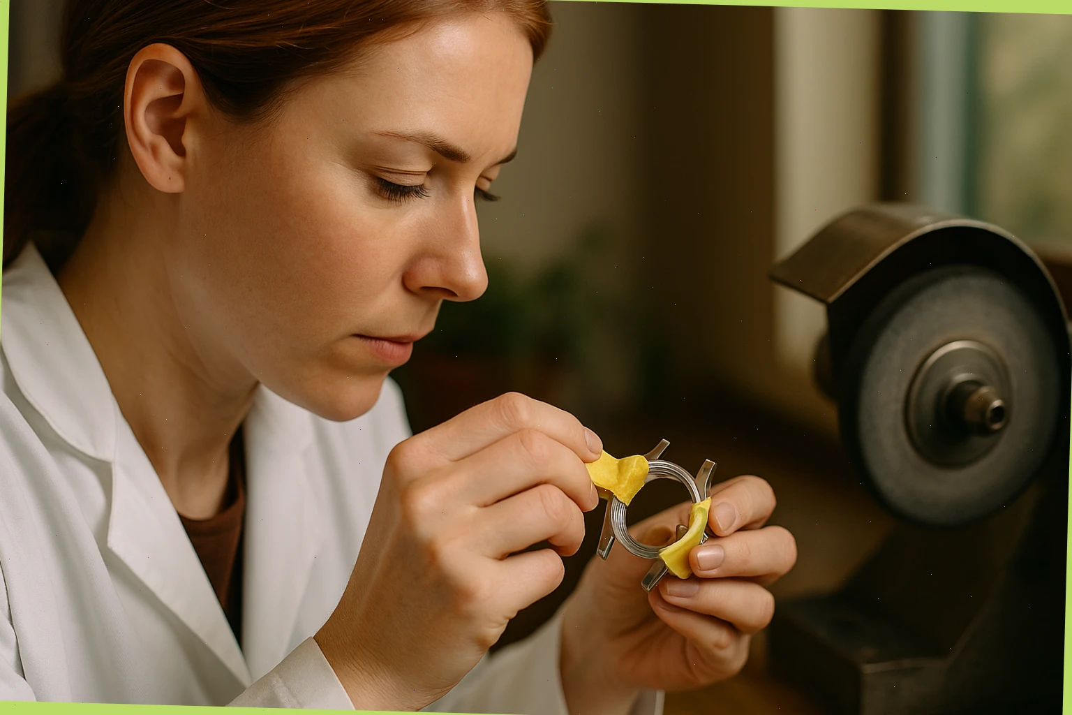 Case refinisher masking lugs before light polishing